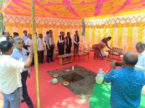 Bhoomi Puja at Rajshree Ramakrishna School
