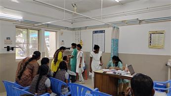 Vaccination Camp at VHS Hospital, Taramani