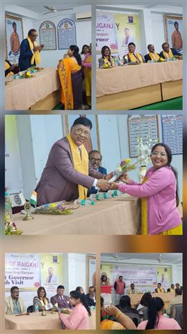 DG visit at Rotary Club of Raiganj