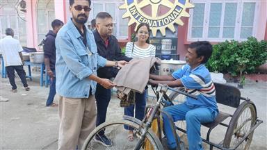 ROTARY CLUB OF SILCHAR EXTENDS WINTER SUPPORT