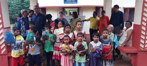 Annual  PujaCloth Distributio Programme