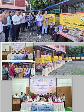 Distribution of Rotary Egg Push Carts