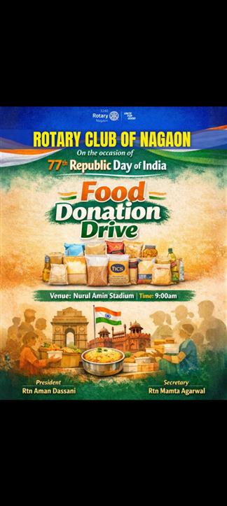 Republic day food donation drive