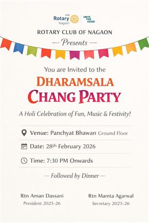 Pre Holi Celebration -Chang Party