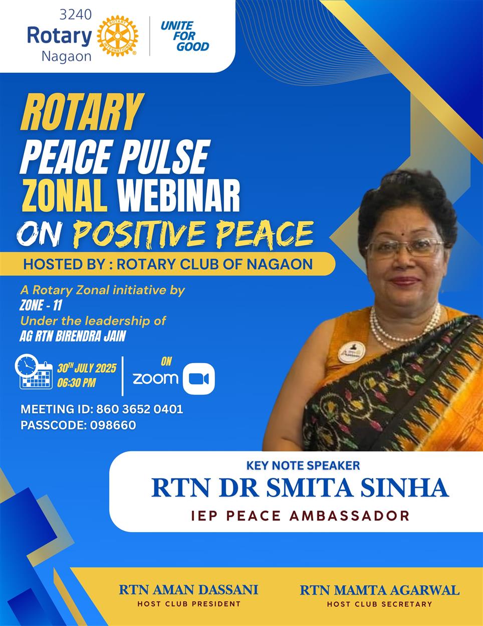 ROTARY PEACE PULSE ZONAL WEBINAR