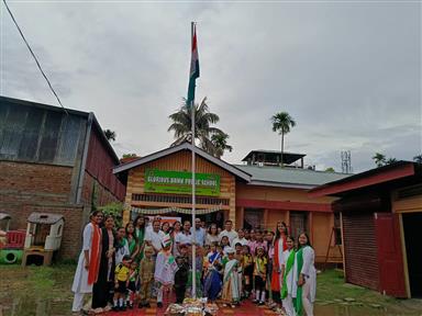 Flag hoisting and Fancy Dress