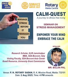 CALM QUEST - A STRESS MANAGEMENT SEMINAR