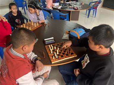 Chess Training program at the Rotary Centre