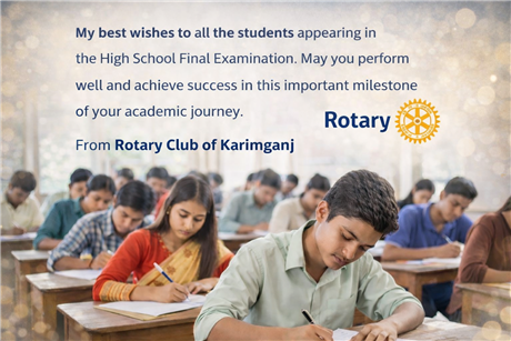 wishes to all the students appearing in th
