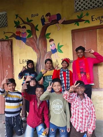 Community Service_ School Wall Painting