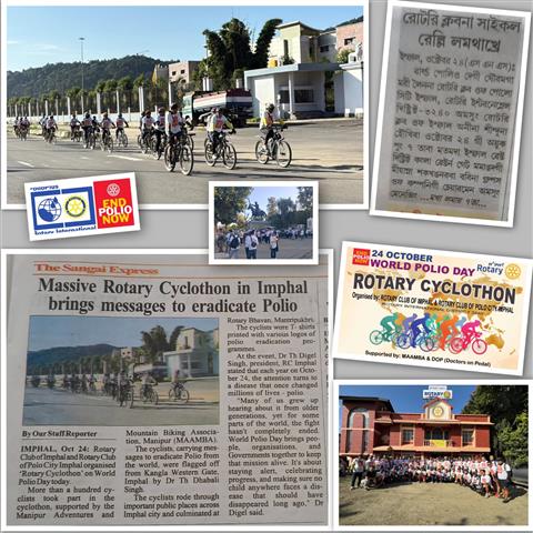 Rotary Cyclothon on World Polio Day