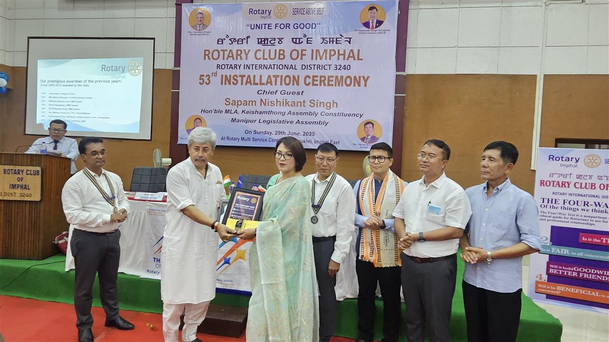 RC Imphal hands over vocational service awards