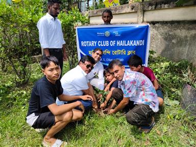 TREE PLANTATION PROGRAMME AT RAMKRISHNA MISSION
