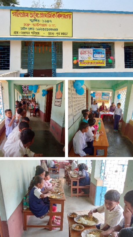 Mid-day meal on Rotary Birthday 