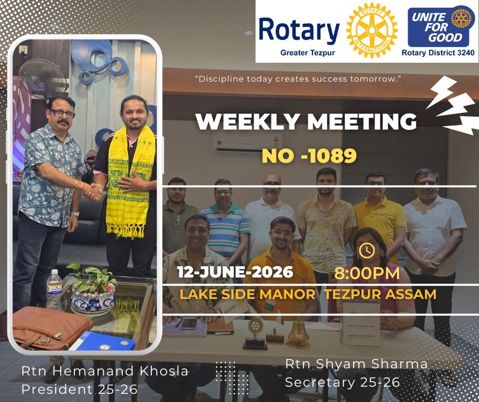 WEEKLY MEETING NO 1089