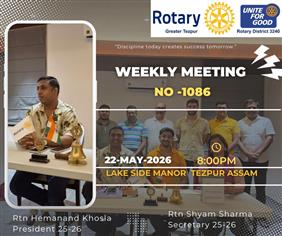 WEEKLY MEETING 1086