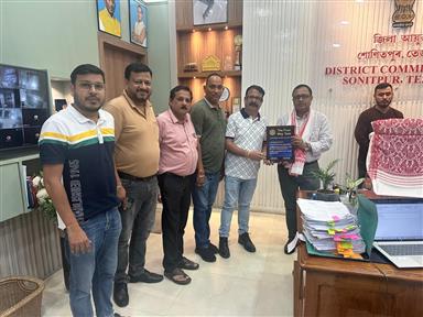 Felicitating the New Deputy Commissioner