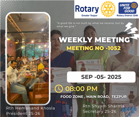 WEEKLY MEETING NO 1052