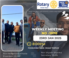 WEEKLY MEETING 1070
