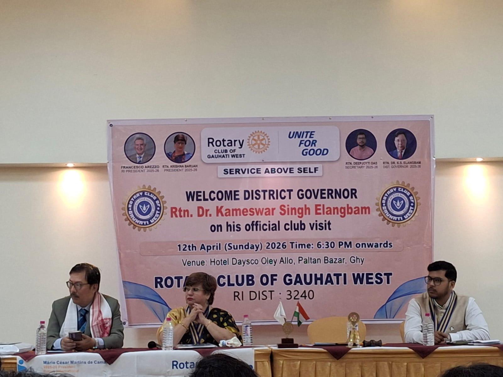 DISTRICT GOVERNOR OFFICIAL VISIT.