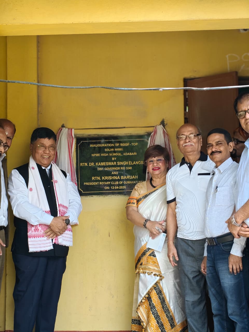 Installation Of Solar Panel by DG Dr. K.E. Singh.