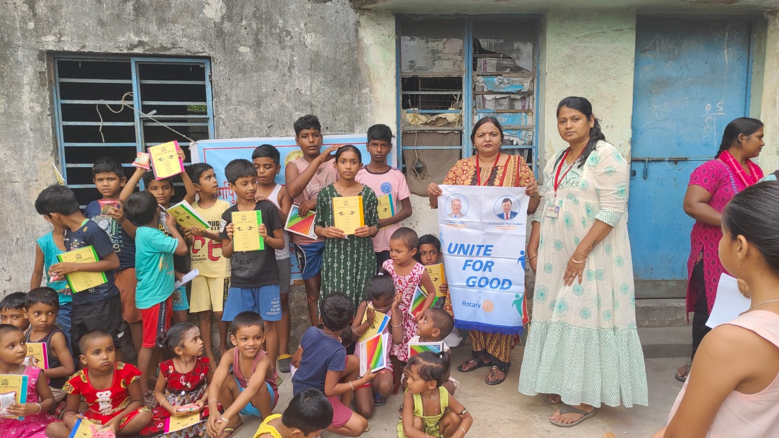 Extends support to underprivileged women & children