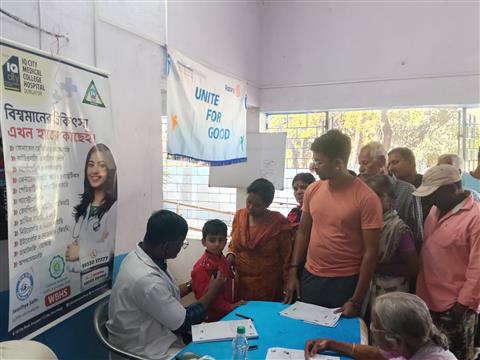 Free Health Camp at Deshbandhu nagar Colony