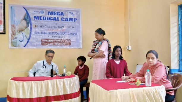Free Health check up camp at Bon fuljhore 