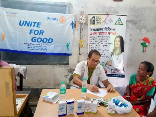 Free health check up camp at Barjora