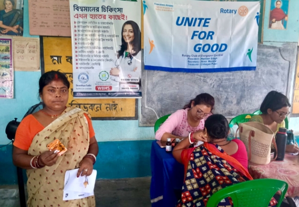 Free health check up camp at Moira . 