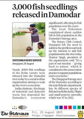 Newspaper coverage of Back to Nature project