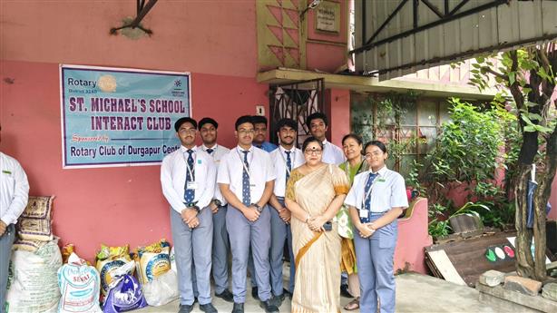 Interact Club organised Food & stationary items