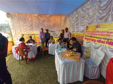Health Checkup camp at Sr Guru Sangha, Durgapur