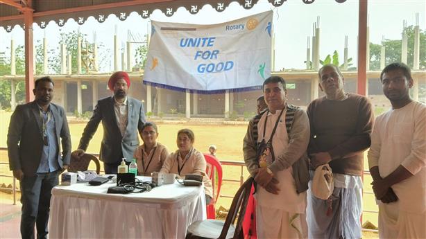 Free health checkup camp at Bhimgar Iskcon