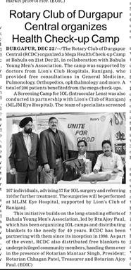 Health checkup camp at Bahula