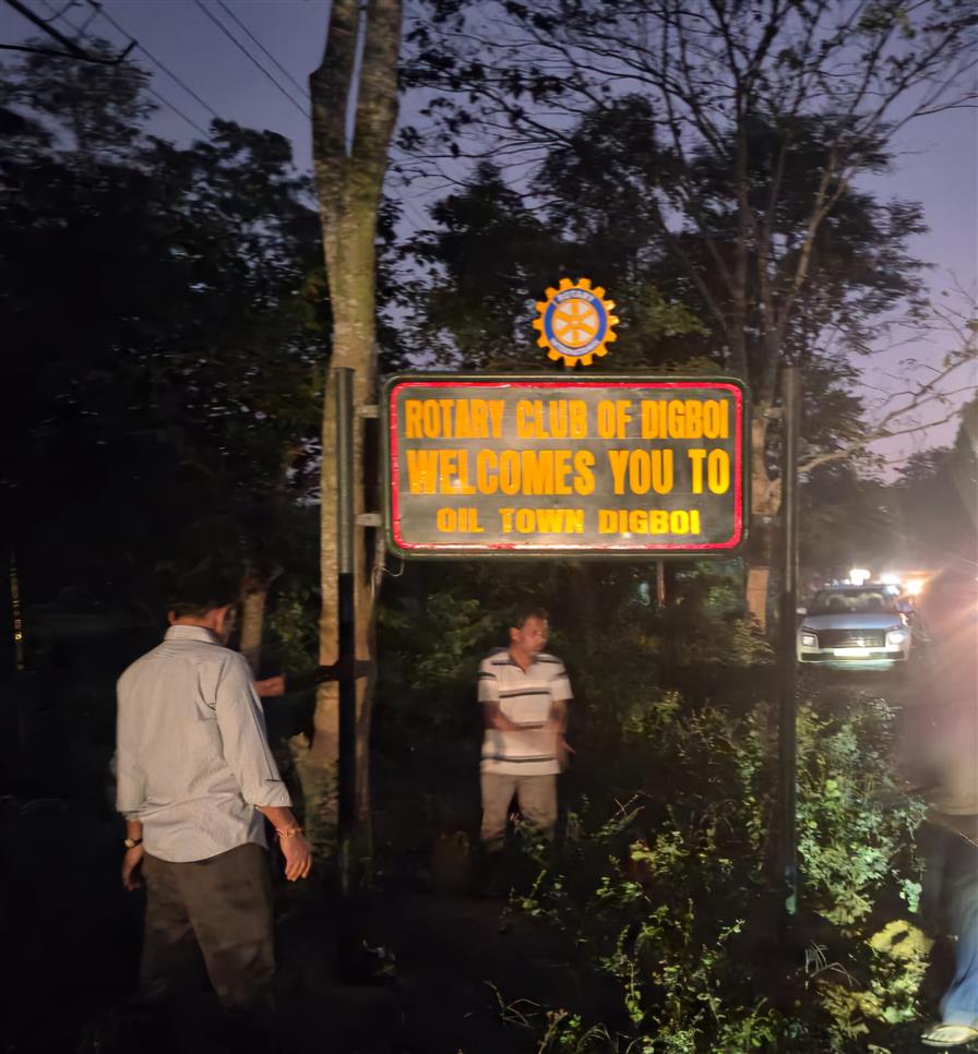 Installation of Rotary Sign Board