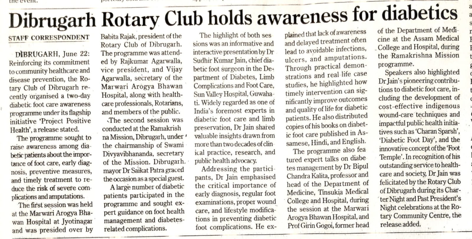 awareness on diabetes