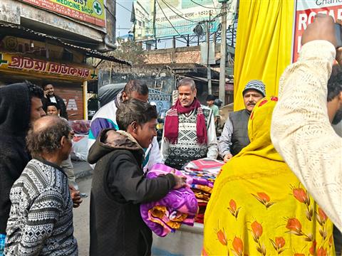 Distribution of blankets