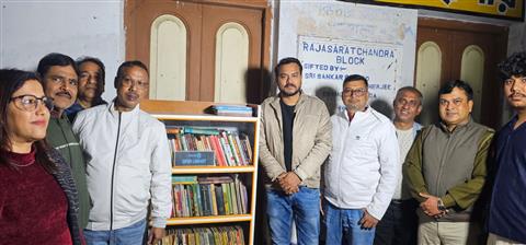 Opening a open library at C. S. I. Chanchal