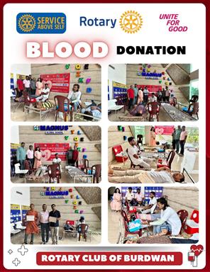 Blood Donation Camp of RC Burdwan