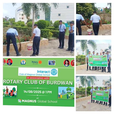 A Clean-up Drive in the School Premises