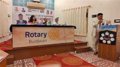 8th Regular Weekly Meeting of RC Burdwan & DG Visi