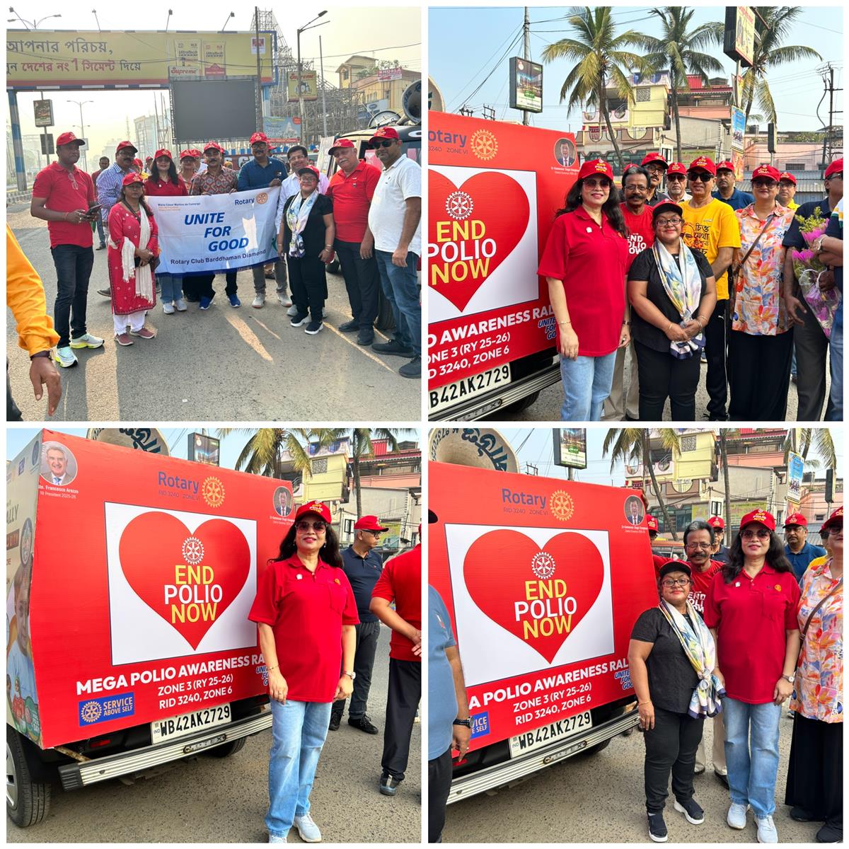Mega Polio Awareness Rally on world Polio Day