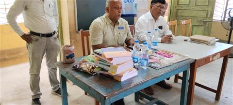 Distribution of notebooks and pencils