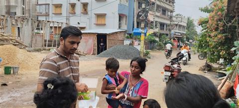 Distribution of sweets