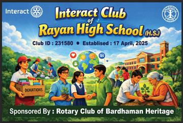 Involving interact club sponsored by the club