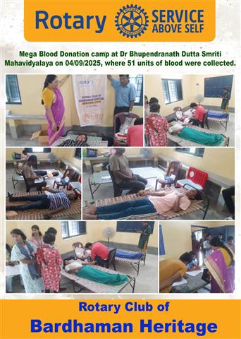 Mega Blood Donation Camp.
