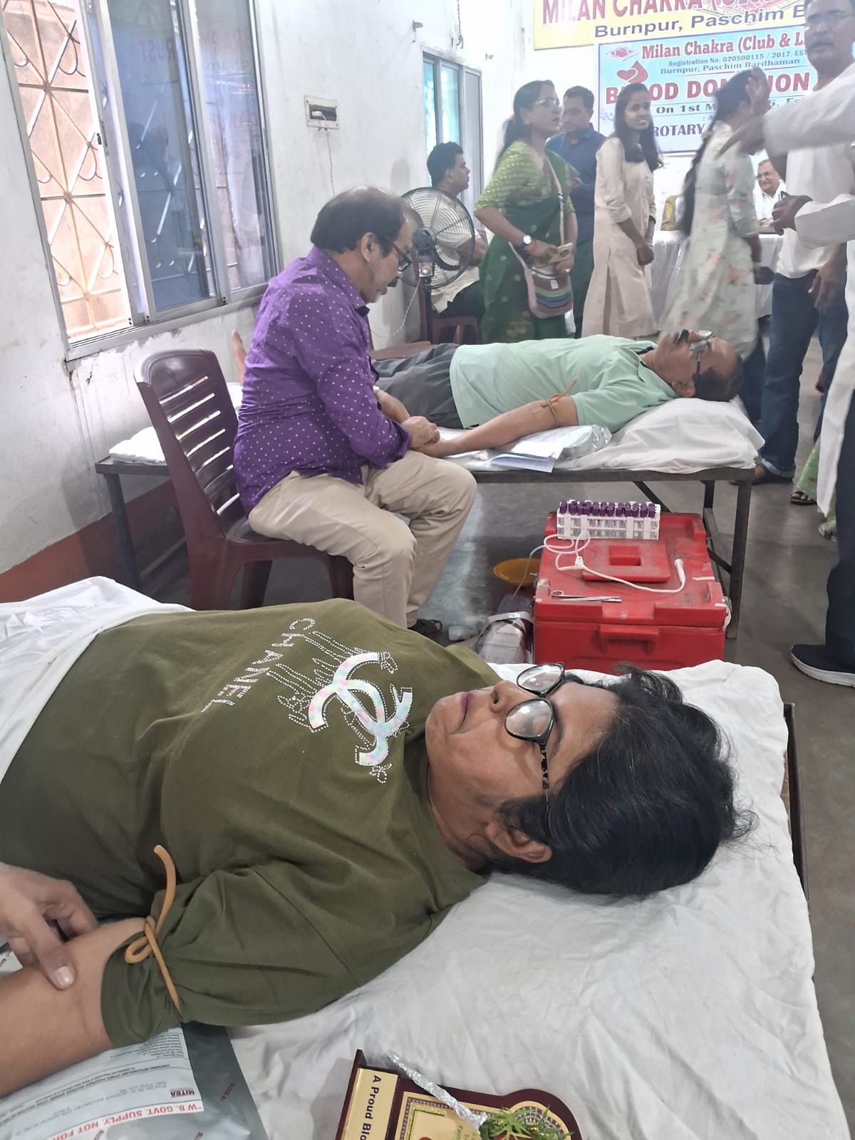 health checkup and blood donation camp