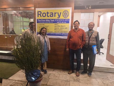 Promotion of Rotarys 4-Way Test Board