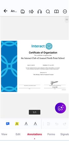 Formation of New Interact Club
